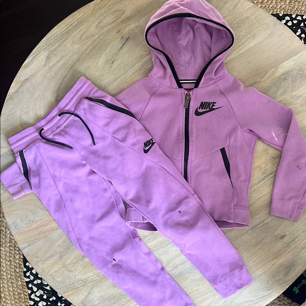 NIKE TECH Purple Tracksuit